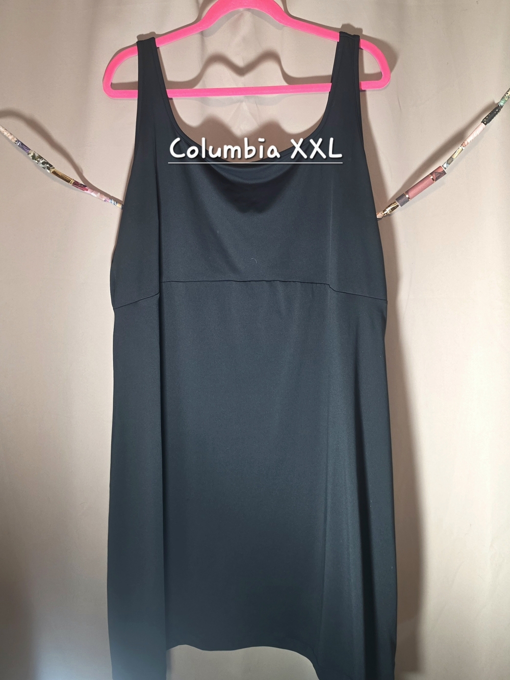 Columbia PFG Freezer III Black Sleeveless Active Dress Size 2X - EUC